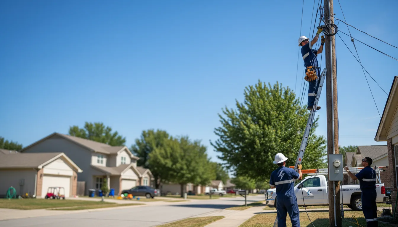 Residential electrician providing installation services in North Star, OH